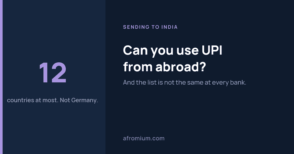 Can You Actually Use UPI From Abroad? The Country List Nobody Leads With